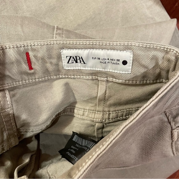 Zara ZW Collection High Rise Culotte Jeans - Picture 7 of 8